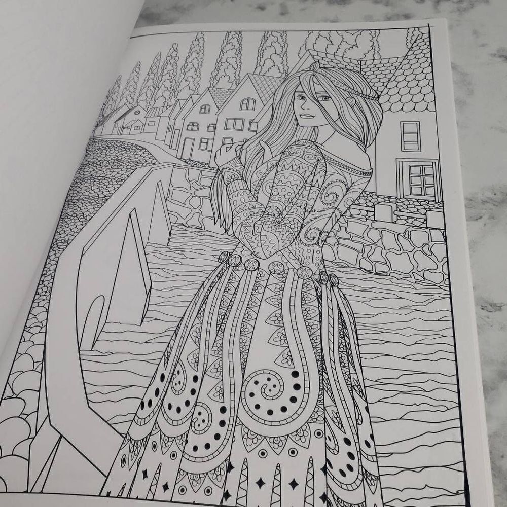 Dresses Advance Coloring Book - Picture 5 of 10